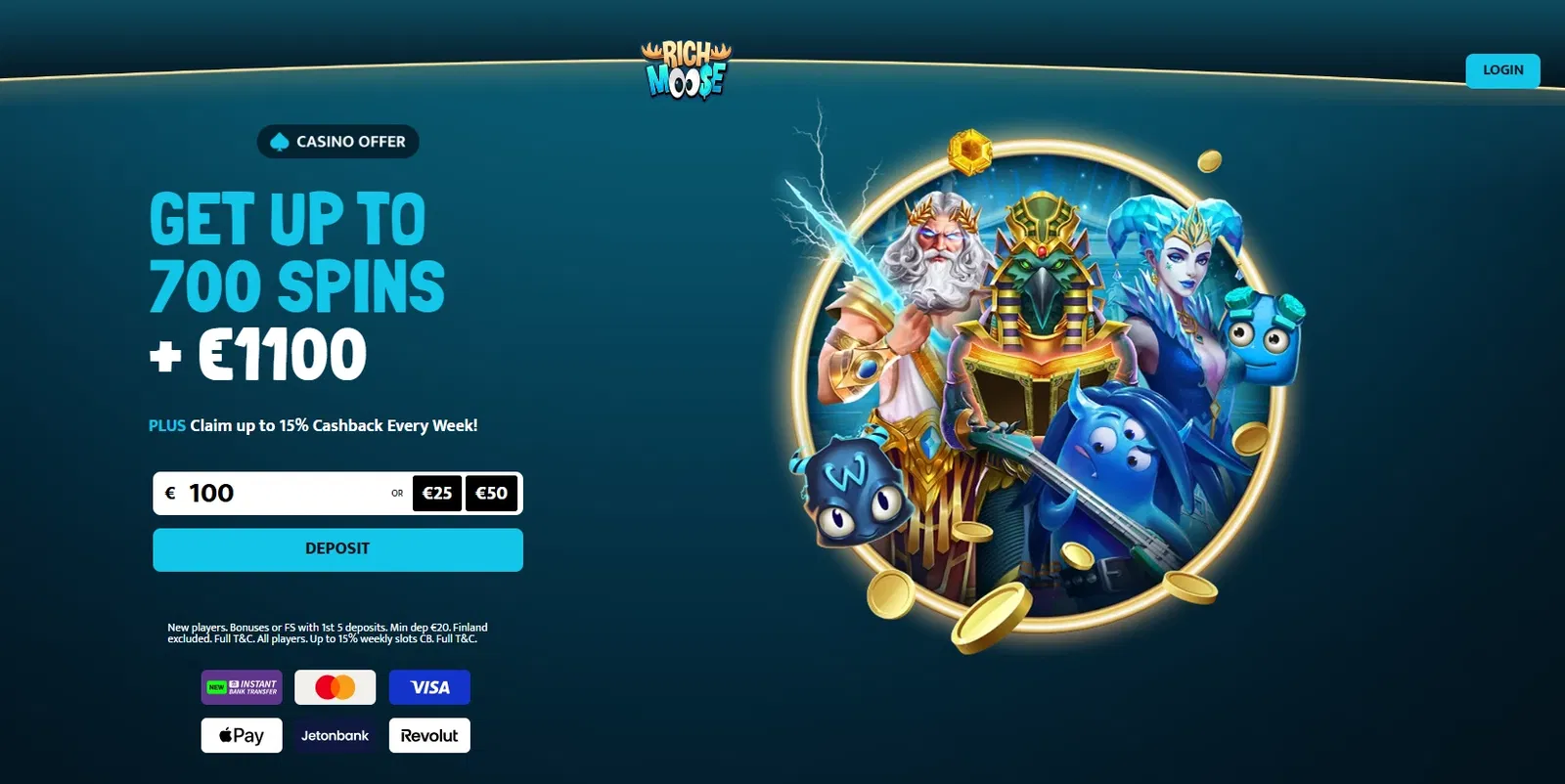 Rich Moose Casino skärmdump