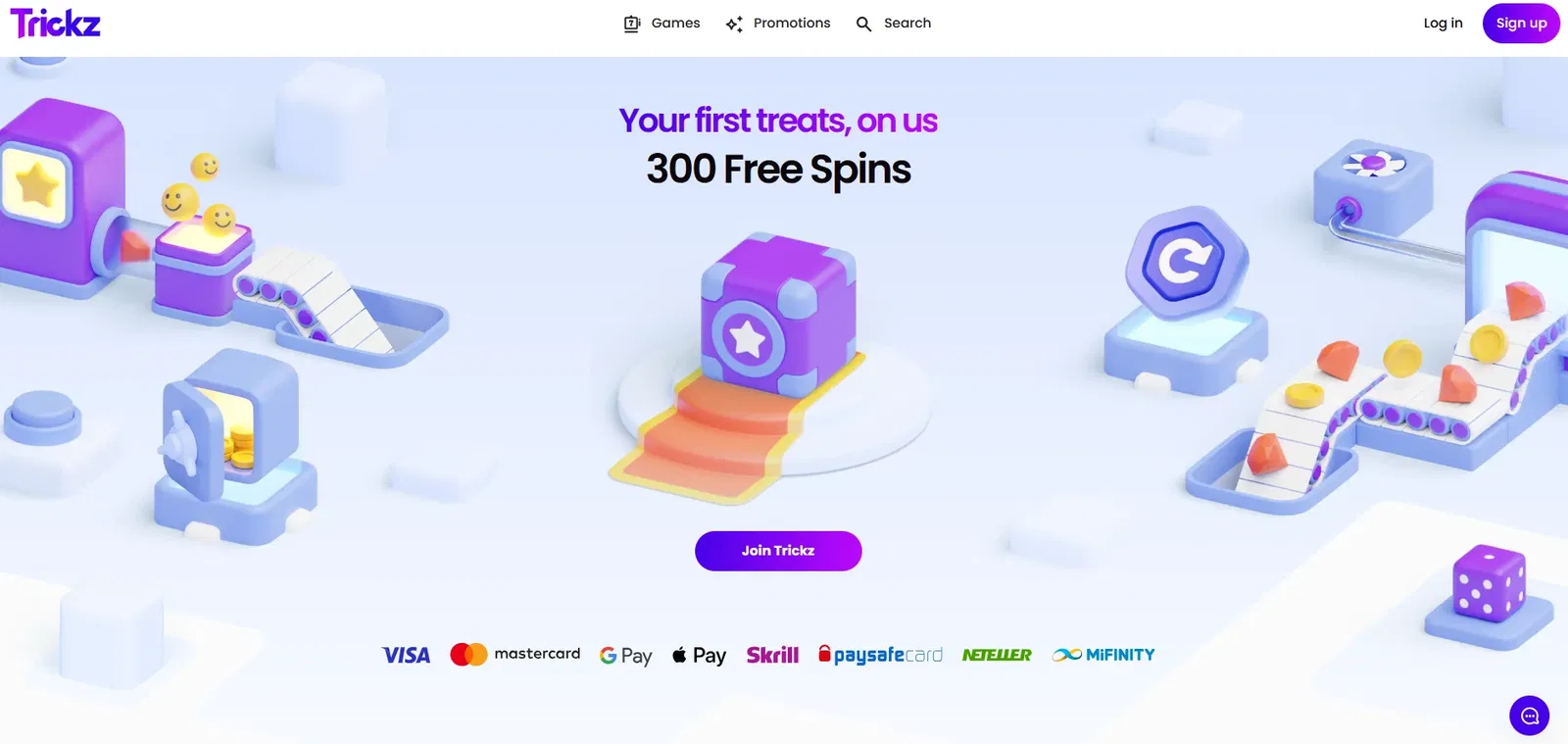 Trickz Casino skärmdump